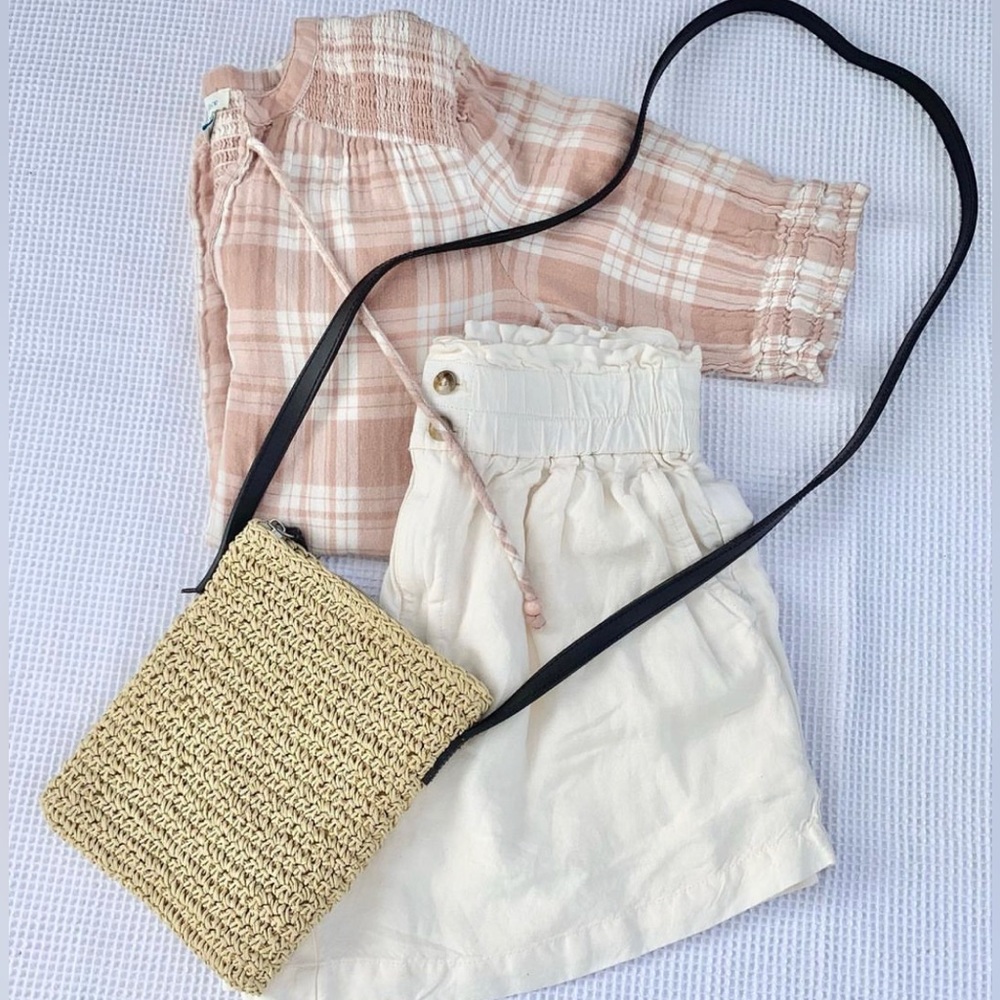 Vintage Eddie Bauer Paper Straw Handbag